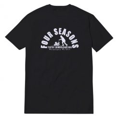 Four Seasons Landscaping Black T-Shirt