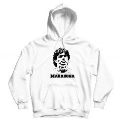 Diego Armando Maradona White Hoodie