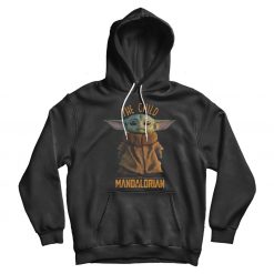 The Child Baby Yoda Mandalorian Black Hoodie