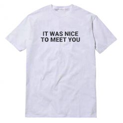 It Was Nice To Meet You T-Shirt