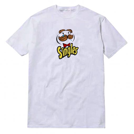 Singles Sad Parody Of Pringles Logo T-Shirt