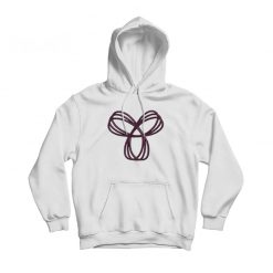 TNA Purple Logo White Hoodie