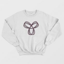 TNA Purple Logo White Sweatshirt