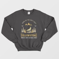 Grey Wolf Yellowstone National Park Sweatshirt