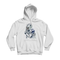 Ezekiel Elliott Dallas Cowboys Pixel Art Hoodie