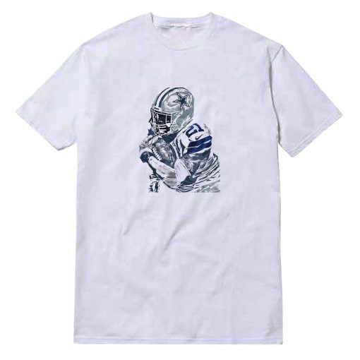 Ezekiel Elliott Dallas Cowboys Pixel Art T-Shirt