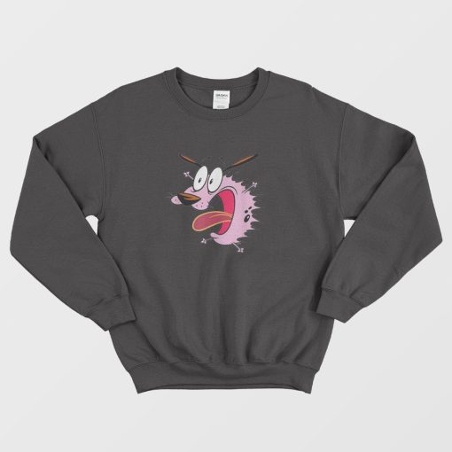 Courage The Cowardly Dog Cartoon Network Sweatshirt