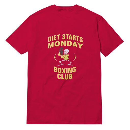 Diet Starts Monday Boxing Club T-Shirt