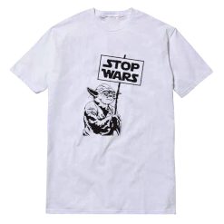 Star Wars Yoda Stop Wars Statement T-Shirt