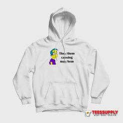 Milhouse Van Houten They Them Causing Mayhem Hoodie