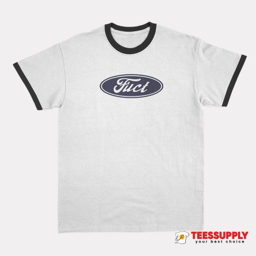 Fuct SSDD F Oval Logo Ringer T-Shirt