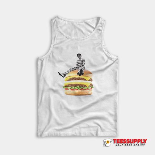 Harry Styles Sitting On A Burger Tank Top