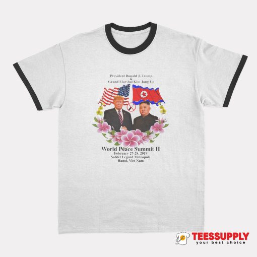 Peace and Friendship Ringer T-Shirt