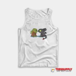 Star Wars Baby Yoda and Baby Toothless Tank Top