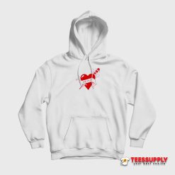 Heinz Red Tattoo Ink Heart Hoodie