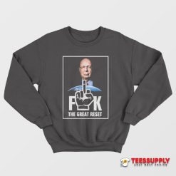 Klaus Schwab Fuck The Great Reset Sweatshirt