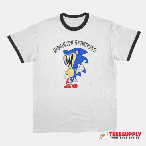 Sonic The Hedgehog Gangster Paradise Ringer T-Shirt