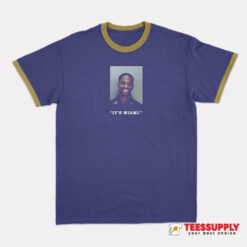 Travis Scott Mugshot It’s Miami Ringer T-Shirt