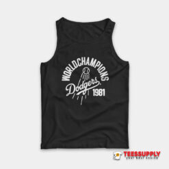 World Champions Dodgers 1981 Tank Top