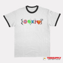 Coexist Marvel Logos Ringer T-Shirt