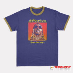 Stevie Wonder Hotter Than July Ringer T-Shirt