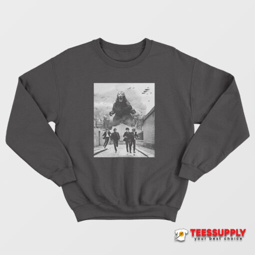 The Beatles vs Godzilla Sweatshirt