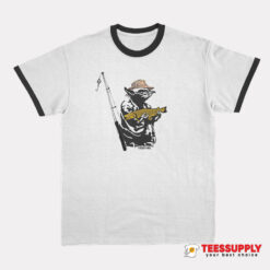 Yoda Fly Fishing Alaska Fresh Fins Ringer T-Shirt