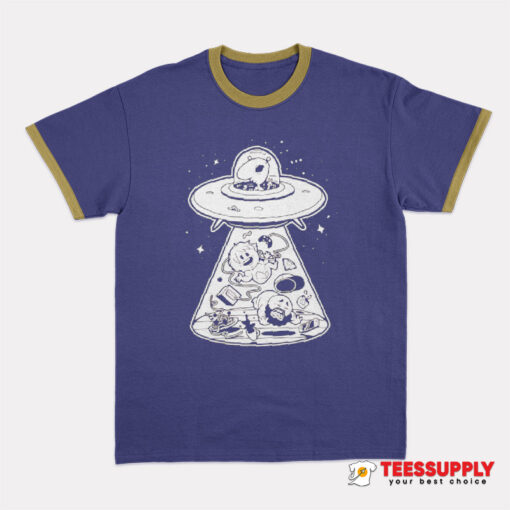 Boney Plays UFO Encounter Ringer T-Shirt