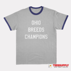 LeBron James Ohio Breeds Champions Ringer T-Shirt