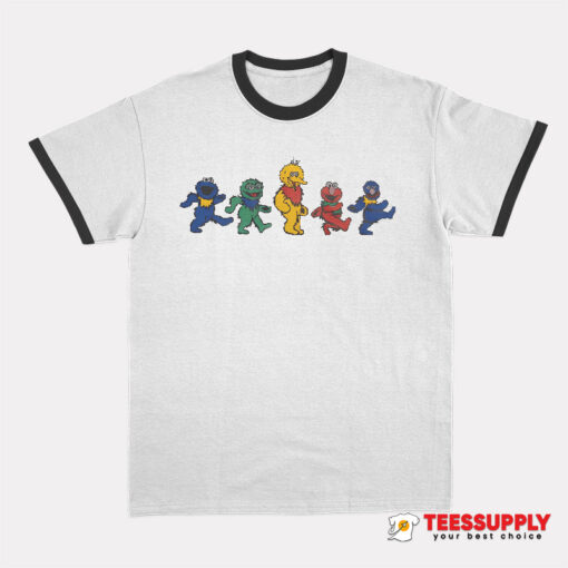 Grateful Dead Sesame Street Dance Ringer T-Shirt