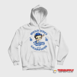 Betty Boop Dodgers World Series Champions Hoodie