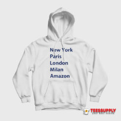 Heidi Klum New York Paris London Milan Amazon Hoodie