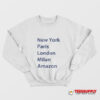 Heidi Klum New York Paris London Milan Amazon Sweatshirt