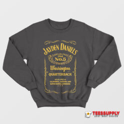 Jayden Daniels No 5 Washington Quarterback Sweatshirt