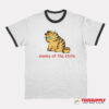 Enemy Of The State Garfield Ringer T-Shirt