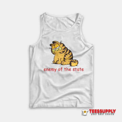 Enemy Of The State Garfield Tank Top