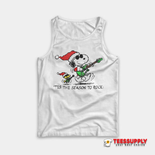 Peanuts Snoopy Tis The Season To Rock Tank Top