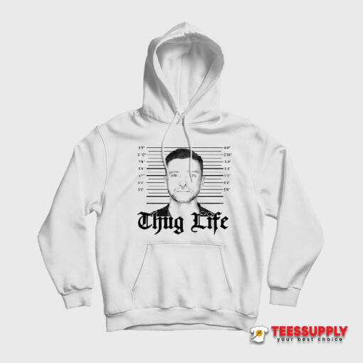 Thug Life Justin Timberlake Mugshot Hoodie