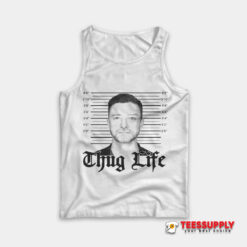 Thug Life Justin Timberlake Mugshot Tank Top