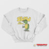 Vintage Retro 70s Turtle Beer Slow But Mellow Sweatshirt