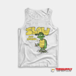 Vintage Retro 70s Turtle Beer Slow But Mellow Tank Top